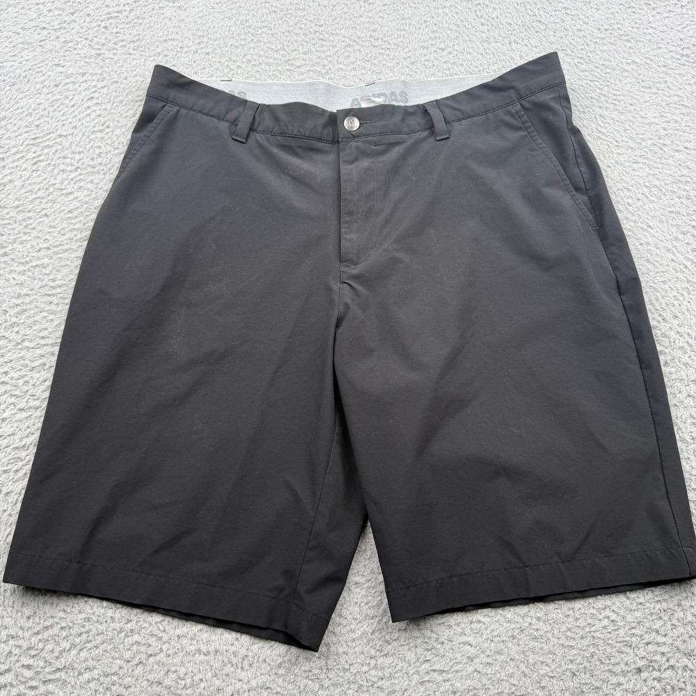 Adidas Golf Shorts Mens 36 Black Solid Performance Activewear